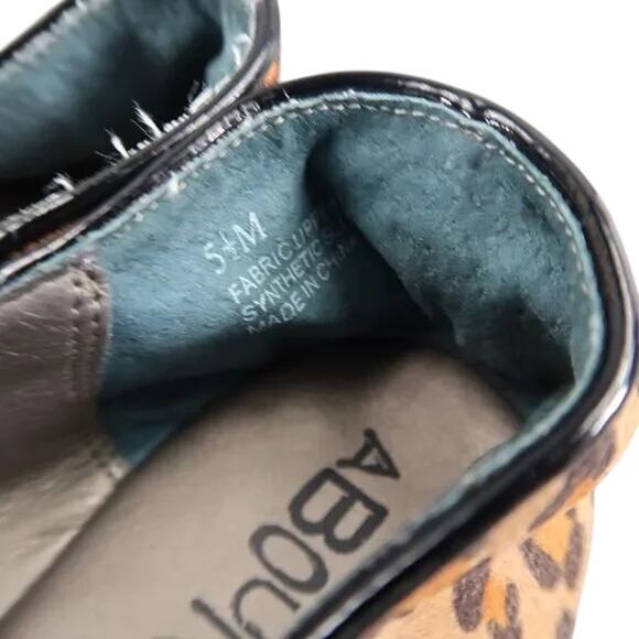 Abound Shoes Womens 5.5 Flats Fashion Slip On Leopard Print Embroidered Slipper - Picture 10 of 15